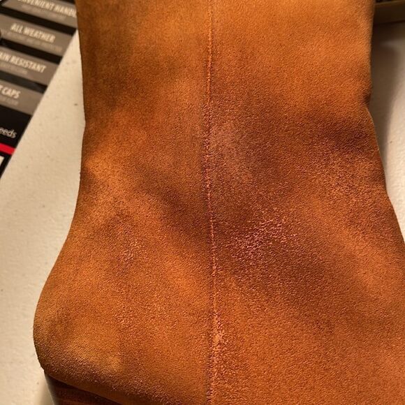 NWOT Something Navy Brown Milo Suede Ankle Sock Boots size 8.5 - Picture 12 of 12